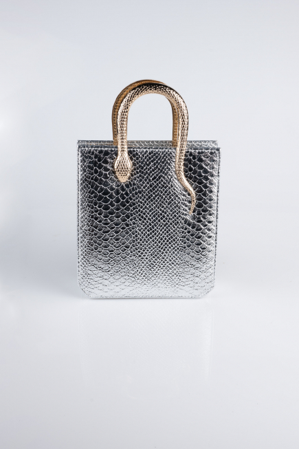 Abendtaschen Gemustert Silber KC143