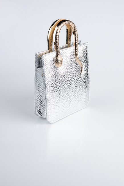 Abendtaschen Gemustert Silber KC143