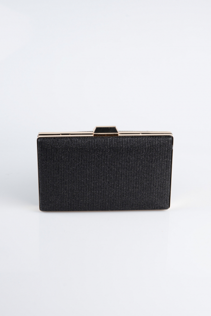 Schwarz-Gold Abendtasche Glitzernd SH801