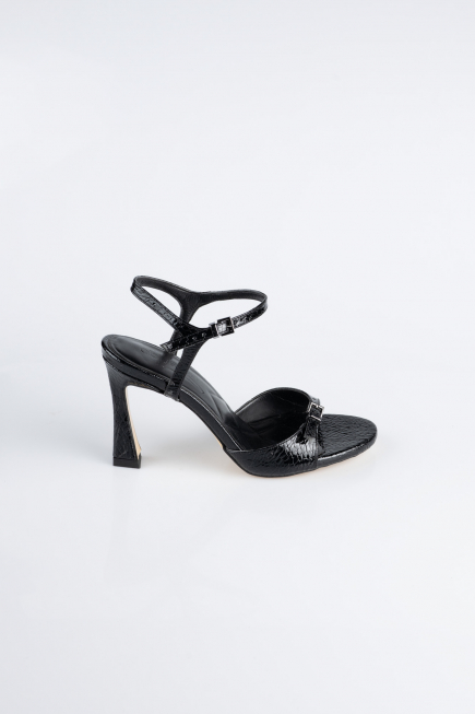 Party-Schuhe Lackleder Schwarz AB1141