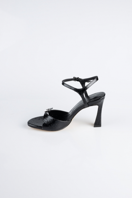 Party-Schuhe Lackleder Schwarz AB1141