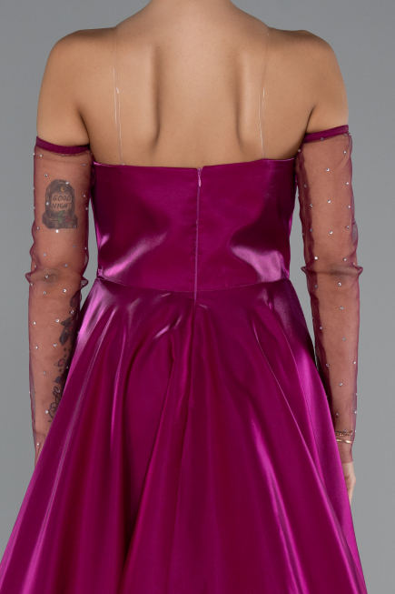Fuchsie Abendkleid Lang ABU3604