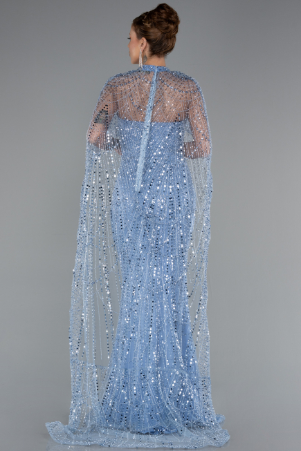 Indigo Abendkleid Lang ABU4517