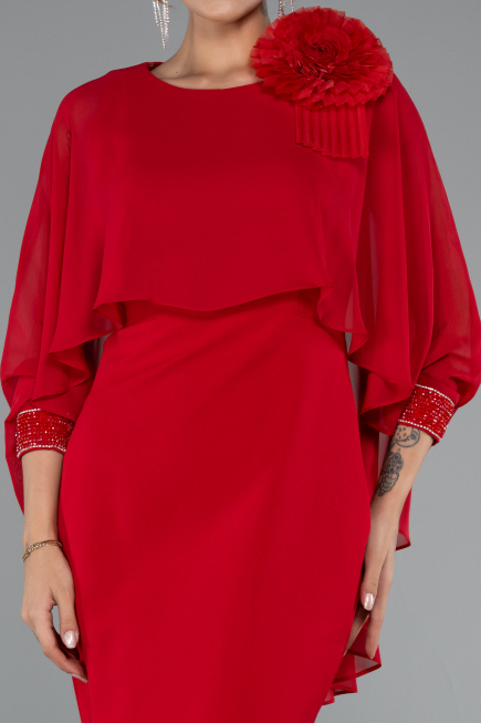 Partykleid Midi Rot ABK2382