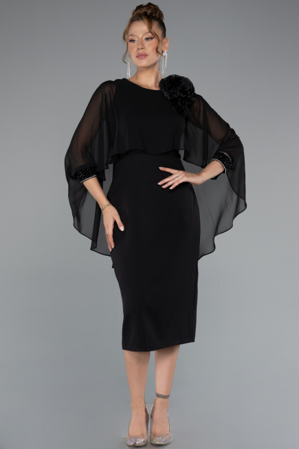Partykleid Midi Schwarz ABK2382