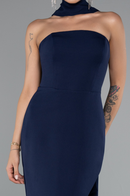 Abendkleid Lang Marineblau ABU5097