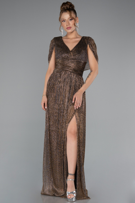 Abendkleid Lang Kupfer ABU5098