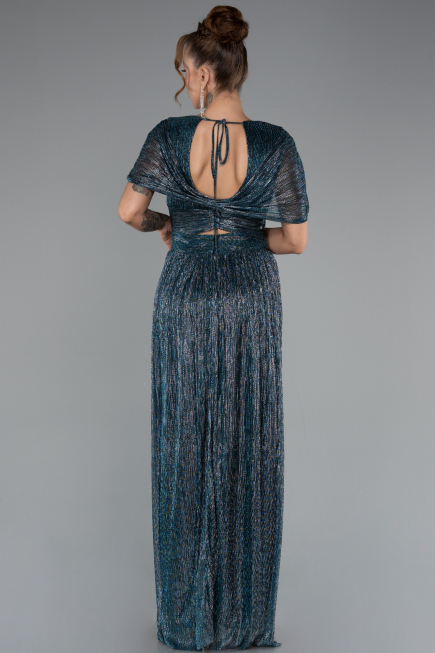 Abendkleid Lang Petrolgrün ABU5098