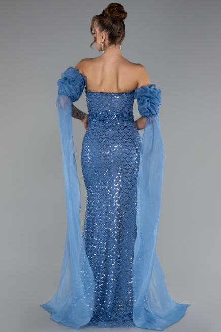 Abendkleid Lang Indigo ABU5100