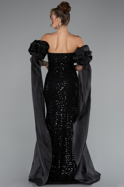 Abendkleid Lang Schwarz ABU5100