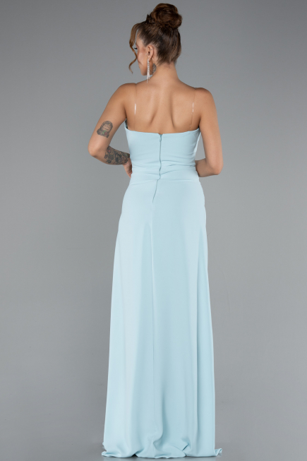 Abschlusskleid Lang Chiffon Minzgrün ABU5108
