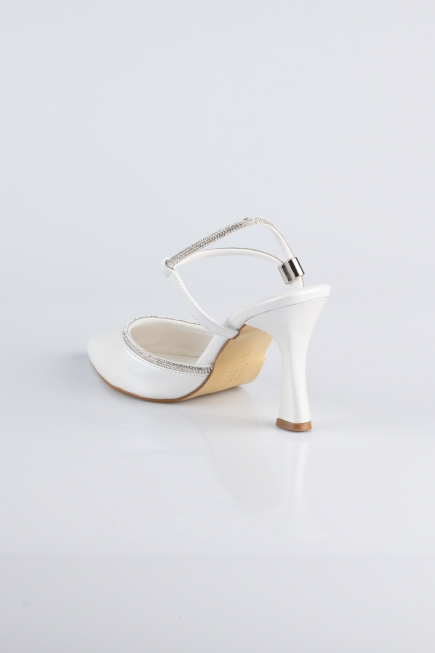 Party-Schuhe Leder Weiß MJD5150