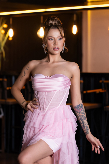 Puder Standesamtkleid Lang ABU5071
