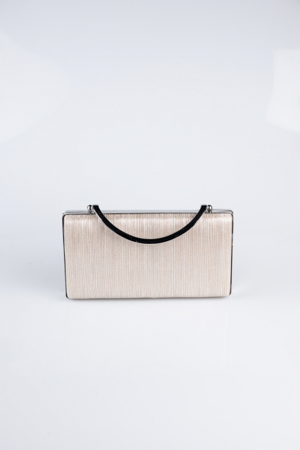 Gold-Silber Kästchen-Tasche Laserschnitt V258