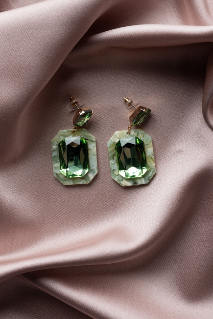 Ohrschmuck Minzgrün BJ1037