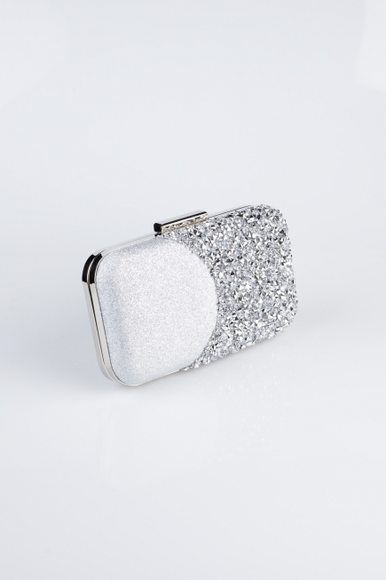 Abendtasche Silber V604