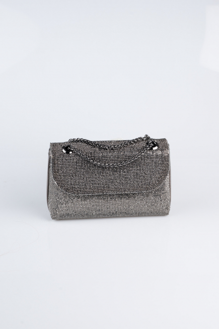 Abendtasche Verputz Platin V934