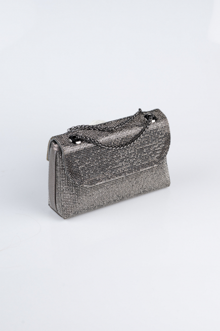 Abendtasche Verputz Platin V934