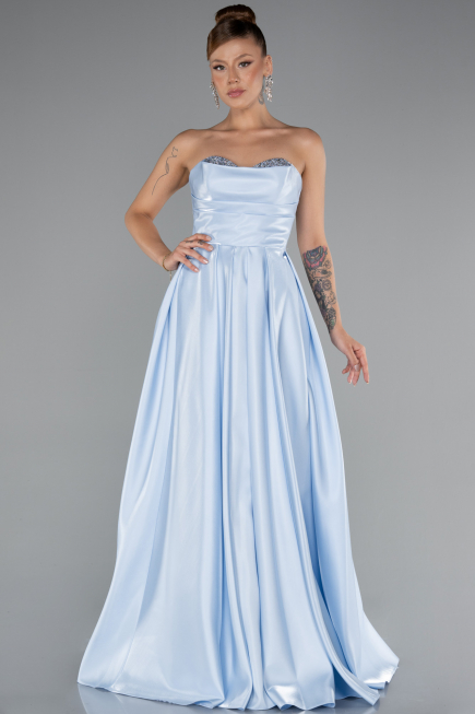 Eisblau Abendkleid Lang ABU4846