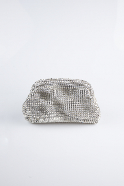 Abendtaschen Swarovski Silber MN976