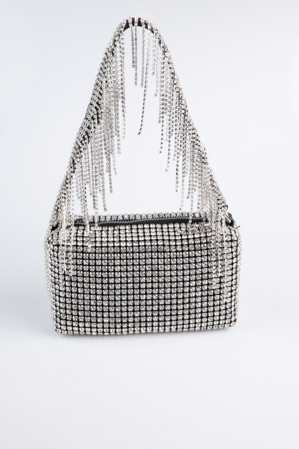 Abendtasche Swarovski Schwarz MN977