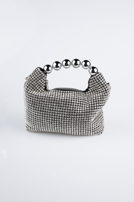 Abendtasche Swarovski Schwarz MN980