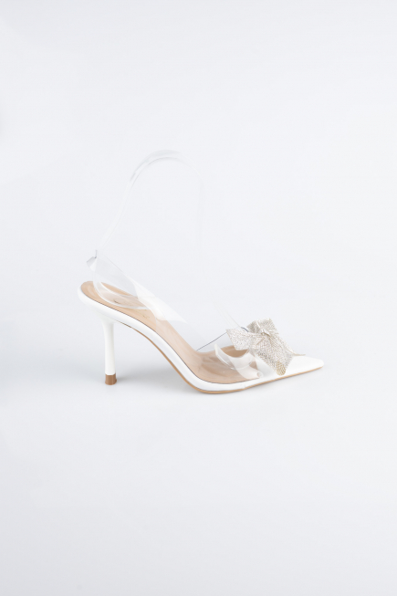Party-Schuhe Leder Weiß AB1145
