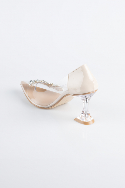 Stiletto Lackleder Hautfarben ABR1055