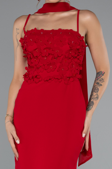 Abendkleid Lang Rot ABU5181