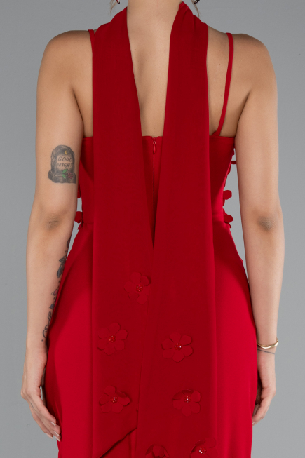 Abendkleid Lang Rot ABU5181