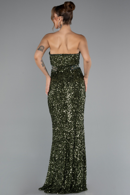 Abendkleid Lang Khaki ABU5185