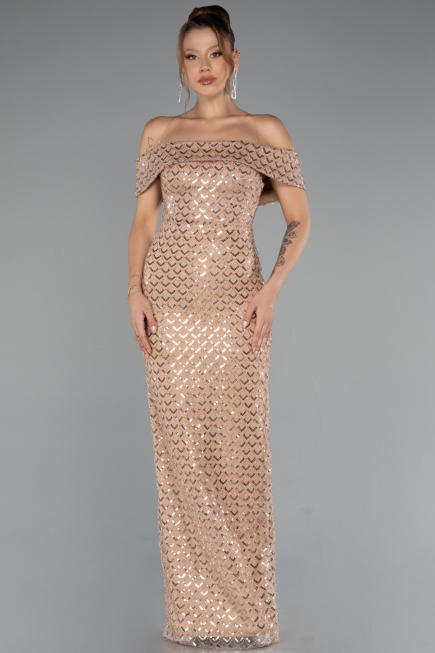Abendkleid Lang Gold ABU5186