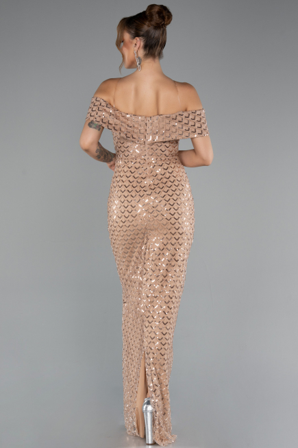 Abendkleid Lang Gold ABU5186
