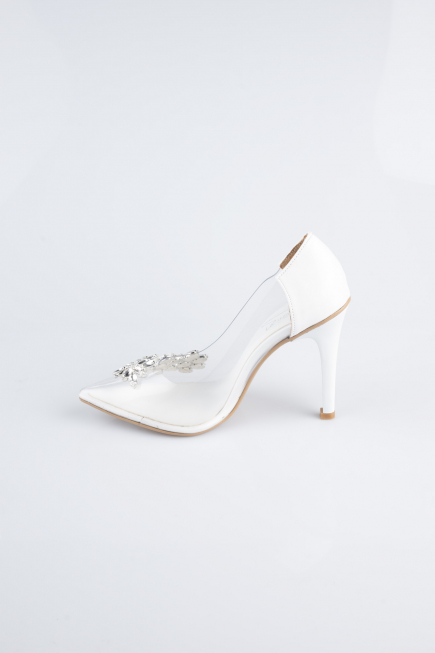 Party-Schuhe Lackleder Weiß AB1150