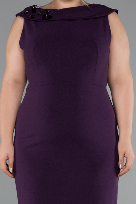 Partykleid in Übergröße Midi Violette ABK2422