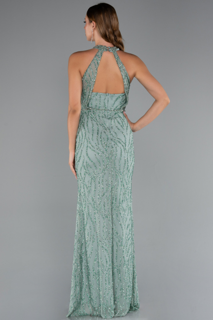 Abendkleid Lang Minzgrün ABU5213