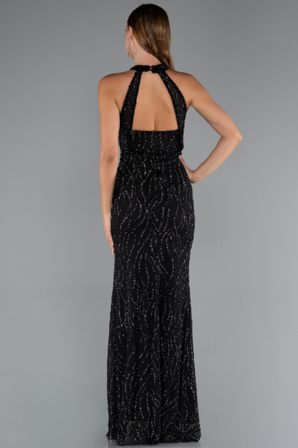 Abendkleid Lang Schwarz ABU5213