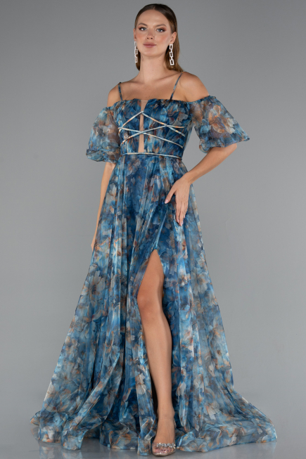 Abendkleid Lang Petrolgrün ABU5221