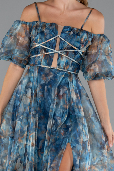 Abendkleid Lang Petrolgrün ABU5221