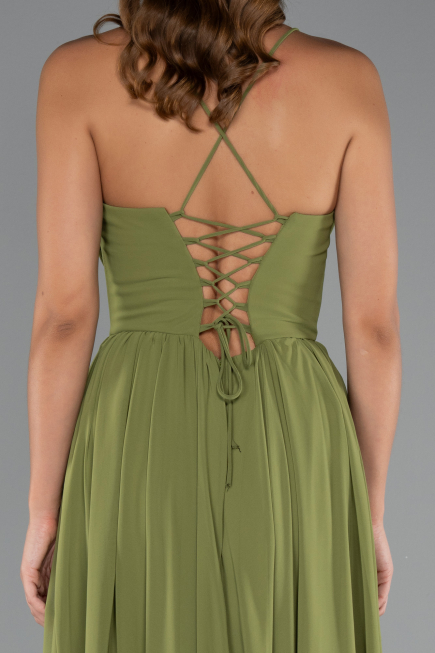 Abschlusskleid Lang Chiffon Pistaziengrün ABU5223