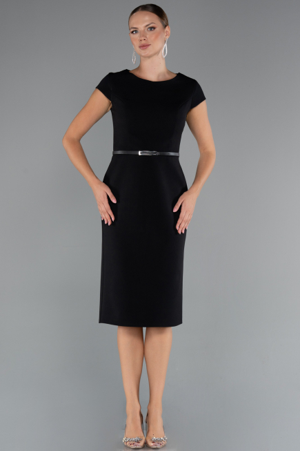 Partykleid Midi Schwarz ABK2428