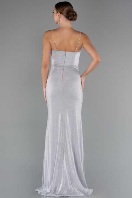 Abschlusskleid Lang Grau ABU5245