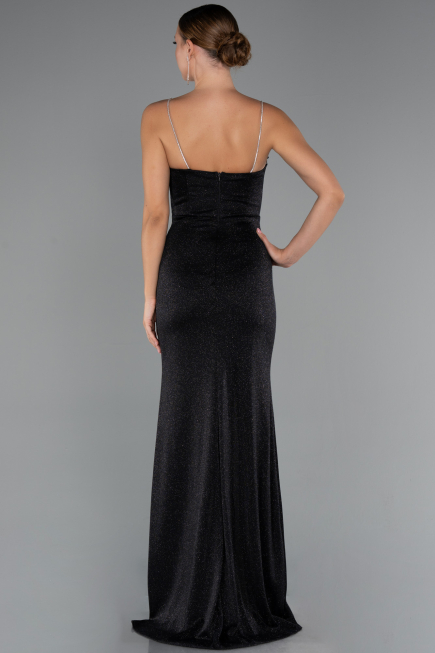 Abschlusskleid Lang Schwarz ABU5245