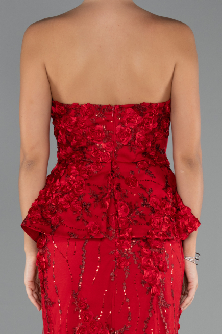 Abendkleid Lang Rot ABU5249