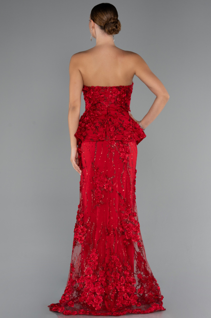 Abendkleid Lang Rot ABU5249
