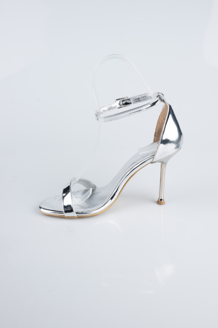 Party-Schuhe Lackleder Silber ABR1157
