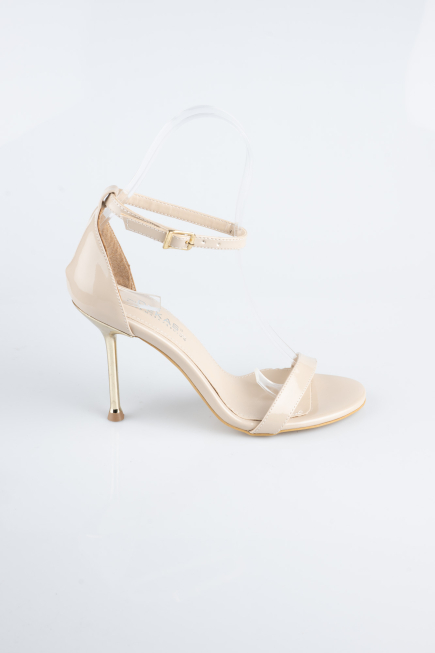 Party-Schuhe Lackleder Hautfarben ABR1157
