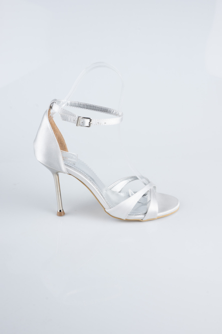 Party-Schuhe Satin Silber ABS1155