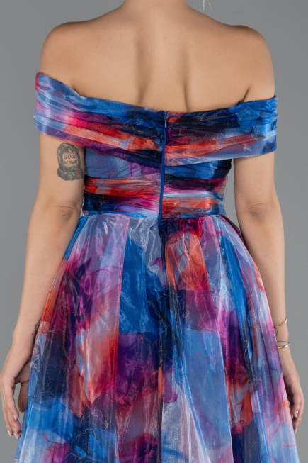 Abendkleid Lang Sächsischblau ABU5262