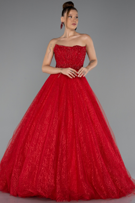 Abendkleid Lang Rot ABU5265